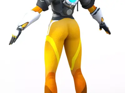 TRACER Lena Oxton  Overwatch Hero 3D model