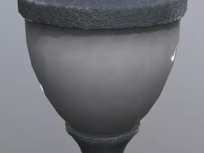 Vintage Street Lamp 3D Model Low-poly 3D model
