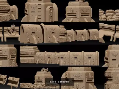 Sci-fi 3D Model Pack