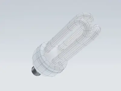 Light Bulb Low-poly 3D model
