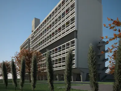 Unite Habitation Marseille 3D model