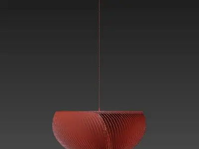 TWIST pendant lamp with circular shape 3D model