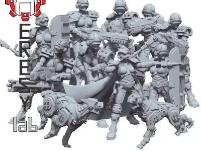 Heresylab - Sauberung Full Team 19 models 3D print model