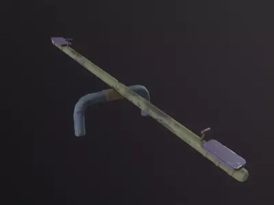 Soviet Oldschool Teeter 3D Model Low-poly 3D model