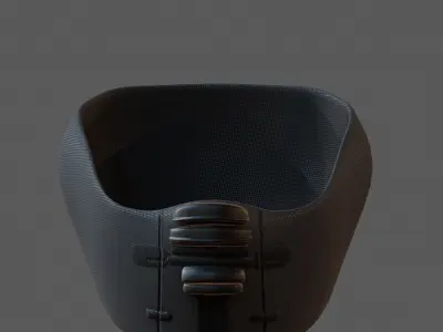 Gas mask helmet 3d model scifi Low-poly  Low-poly 3D model