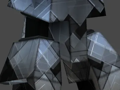 Megedo robot1 Low-poly 3D model