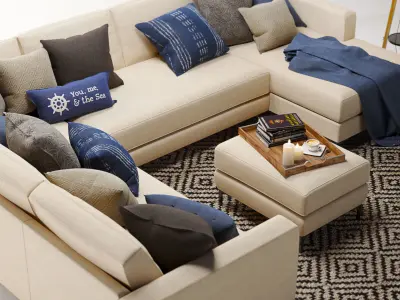 Pottery Barn Jake set 2 3D model