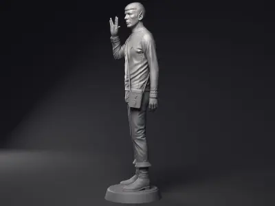 Leonard Nimoy as Mr Spock Sculpture Printable 3D Model 3D print model