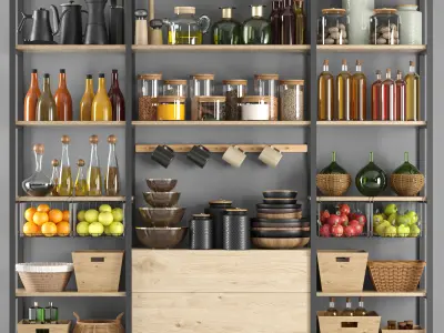 5 kitchen accessories collections vol 3 3D Model Pack