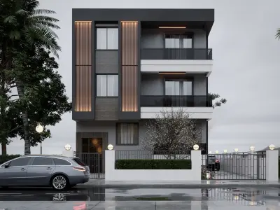 simple building project 3D model
