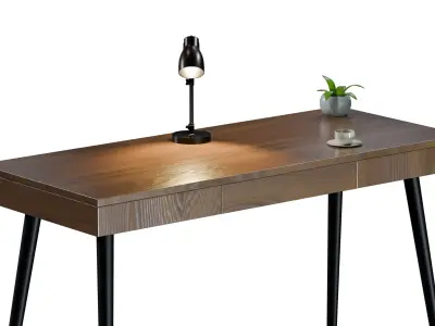 Office Desk 3D model 2
