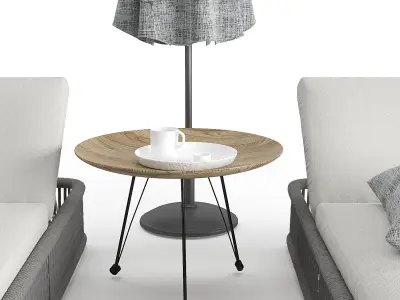 Cord Sunbeds Rope 3D model