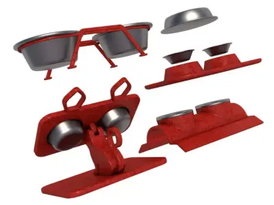 Pets Bowl Set collection 3D model