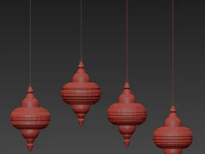 Modern Pendant Light Moroccan Hanging 3D model