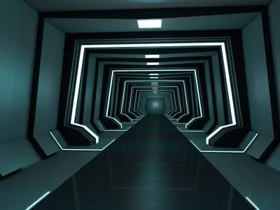 Corridor Interior 3D model get