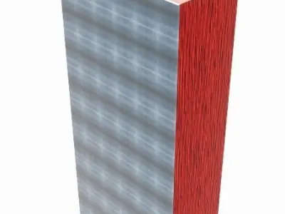 Almira with Glass Door and Drawer 3D model