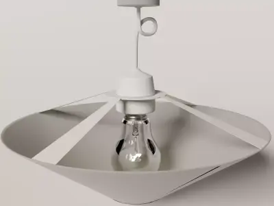 ceiling lamp with bulb  3D model