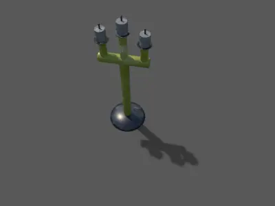 Collection of Items Low-poly 3D model