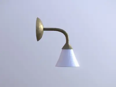 Wall Lamp low poly game ready Low-poly 3D model