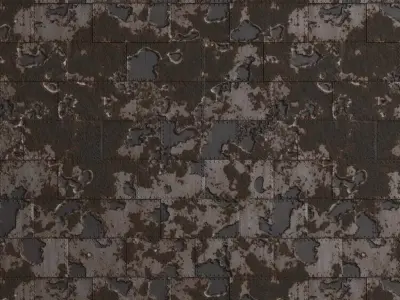 Peeling Plate Metal Plate PBR Seamless Texture