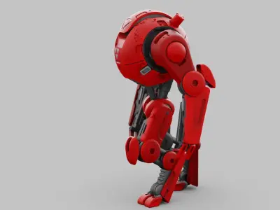 COMBAT DROID OZ-200  RIGGED 3D model