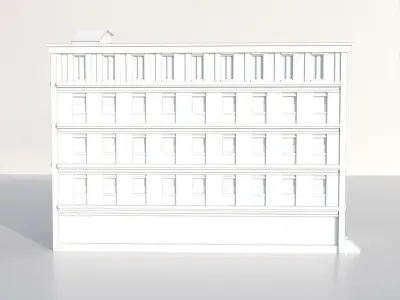 city building Low-poly 3D model purchase