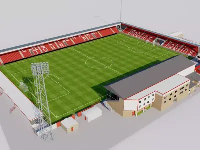 Whaddon Road - Cheltenham England 3D model