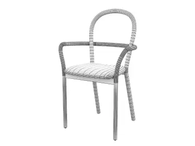 Gentle pair of chairs 3D model
