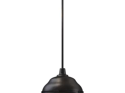 Levi 10 Industrial Farmhouse Iron LED Pendant - Jonathan Y 3D model