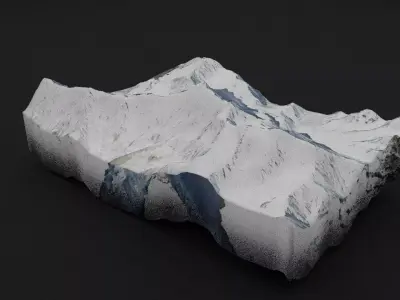 Distaghil Sar Low-poly 3D model