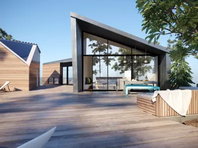 Beach Villa Pool 3D model