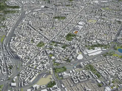 Novosibirsk  Low-poly 3D model