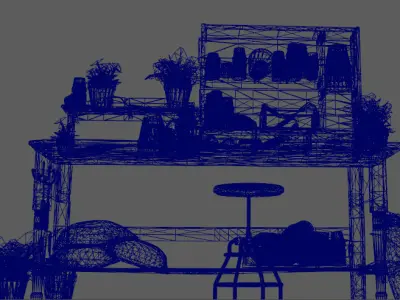 a-gardener-s-workbench Low-poly 3D model