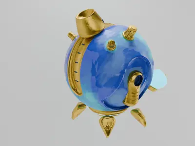 Animation Sci Fi Robot Game asset 3D model