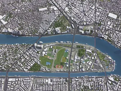 Cairo Low-poly 3D model