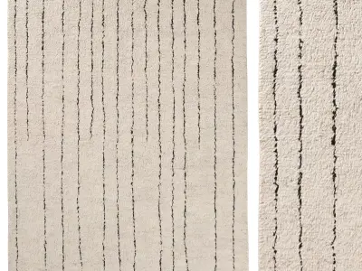 KAMI WOOL RUG 3D model