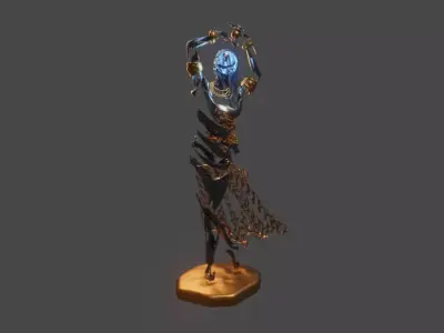 Abstract statue Dancer 3D model