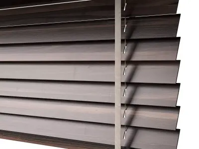 Wooden Blinds Set 42 3D model