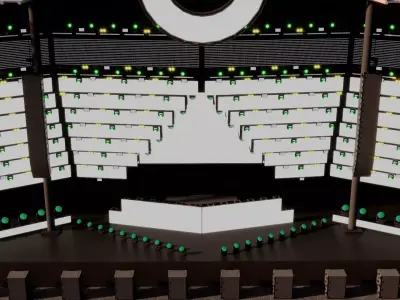 Ultra Music Festival 2019 Stage 3D model