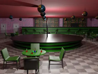 Night Club Low-poly 3D model