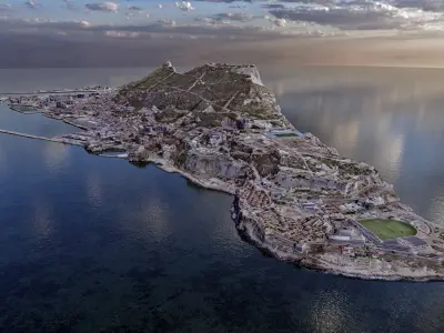 Gibraltar Multipurpose 3D Terrain Model 3D model