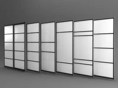 Sliding doors 3D model