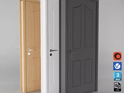 Interior Door Collection 005 3D model