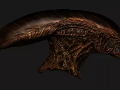 Alien Resurrection Warrior head 3D model