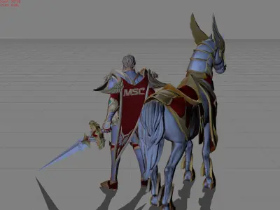 Leomord Triumph  Eagle Low-poly 3D model