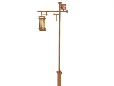Japanese Street Lamp 3D model