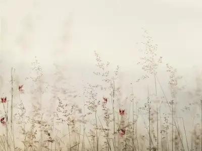 Soft Meadow Grass Mural  Texture