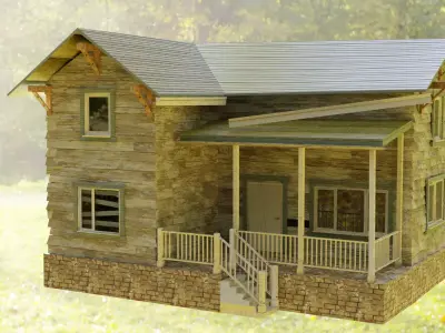 abandoned house 3D model