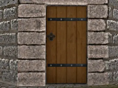 Low Poly watch tower Low-poly 3D model