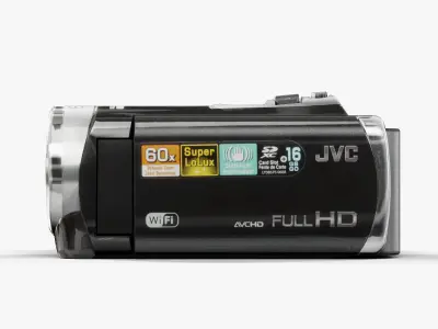 JVC EX355BUS camcorder Low-poly 3D model